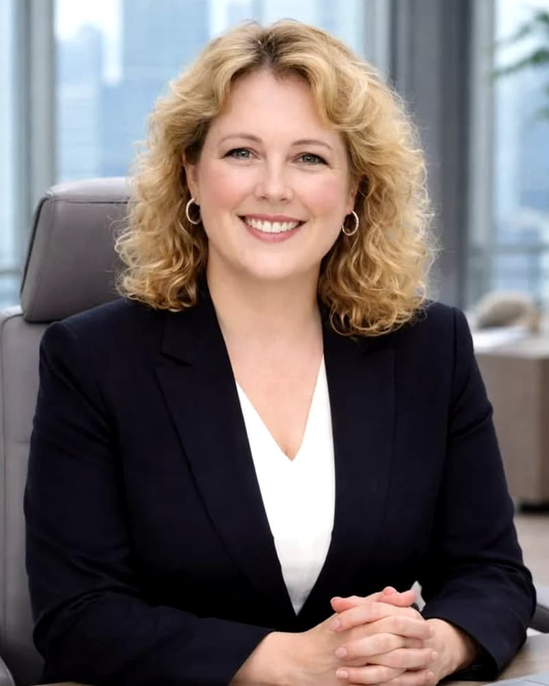 Portrait de la directrice financière d'Alpen Kredit Group
